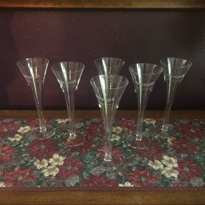 6 Hedonism II 25th Anniversary Champagne 🥂 Glasses